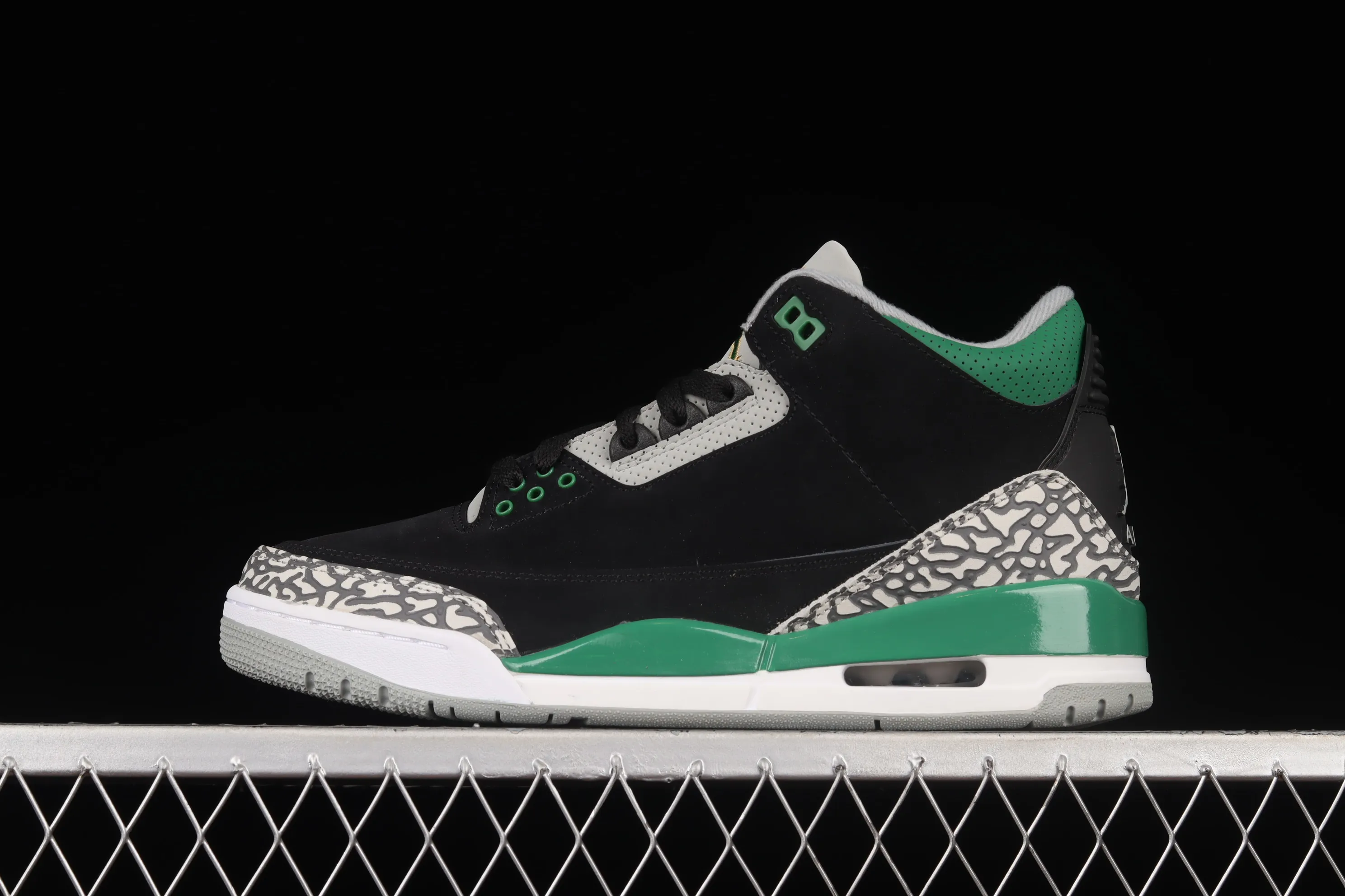 All categories Air Jordan Jordan series basketball shoes Air Jordan 3 foreign trade version Air Jordan 3 Retro "Racer Blue" AJ3 Joe 3 black and green CT8532-030